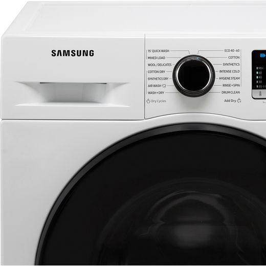 Samsung Series 5 ecobubble™ 8Kg / 5Kg Washer Dryer - White - Control panel